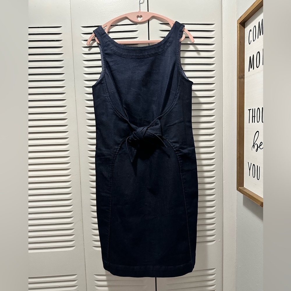Blue denim anthropologie dress